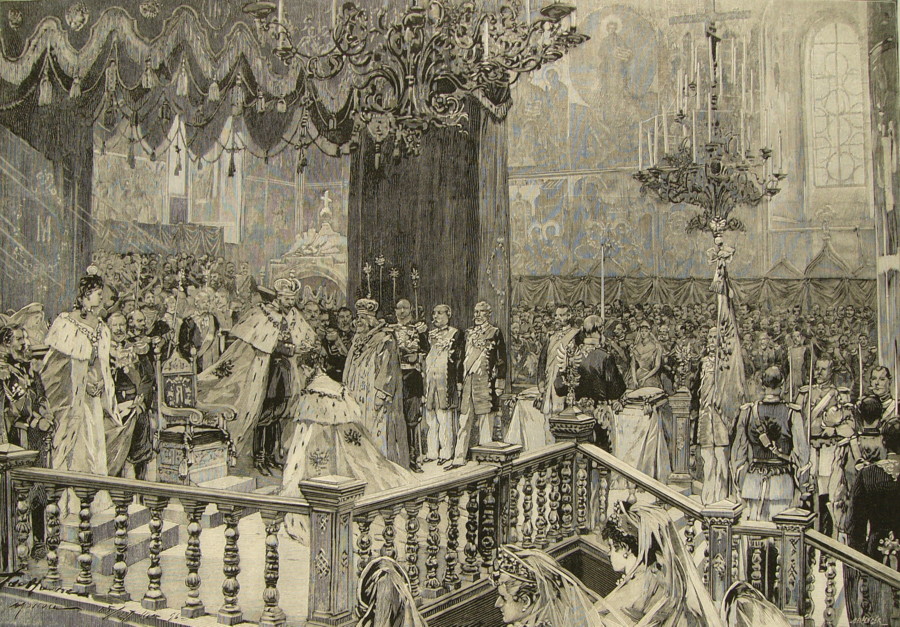 couronnement de Nicolas II, autre gravure